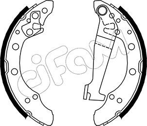 CIFAM 153-462 Brake Shoe Set