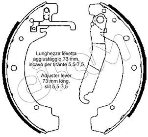 Brake Shoe Set CIFAM 153-463