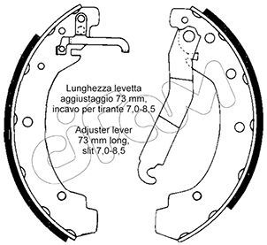 CIFAM 153-467 Brake Shoe Set