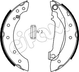 CIFAM 153-476 Brake Shoe Set