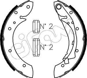 CIFAM 153-023 Brake Shoe Set