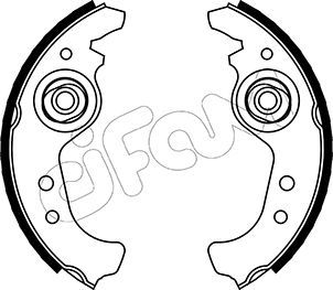 Brake Shoe Set CIFAM 153-063