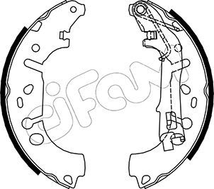 CIFAM 153-093 Brake Shoe Set