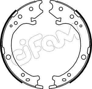 Brake Shoe Set, parking brake CIFAM 153-161