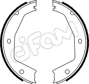 Brake Shoe Set, parking brake CIFAM 153-197