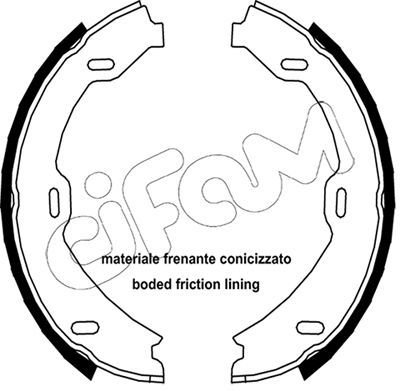 Brake Shoe Set, parking brake CIFAM 153-241