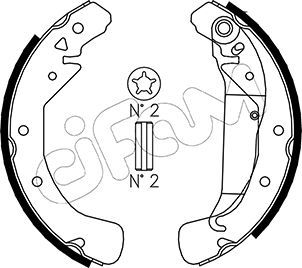 Brake Shoe Set CIFAM 153-311