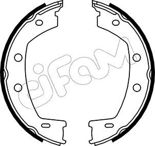 CIFAM 153-374 Brake Shoe Set, parking brake