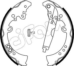 CIFAM 153-445 Brake Shoe Set