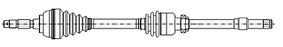 Drive Shaft CIFAM 655-412