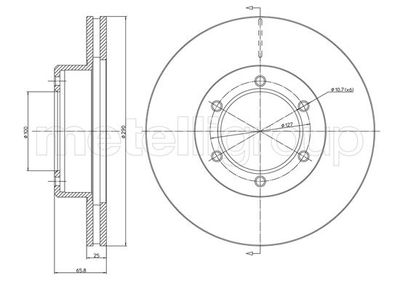 Brake Disc CIFAM 800-1065C