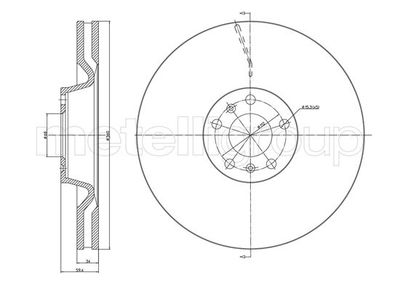 Brake Disc CIFAM 800-1102C