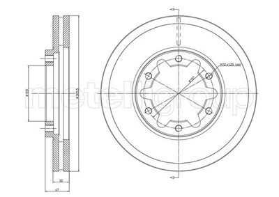 Brake Disc CIFAM 800-1175