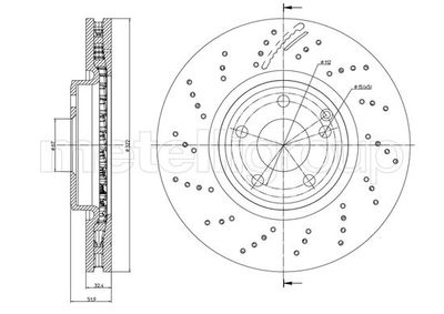 Brake Disc CIFAM 800-1279FC