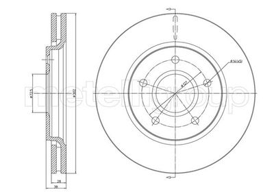 Brake Disc CIFAM 800-1381C