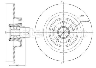 Brake Disc CIFAM 800-1396