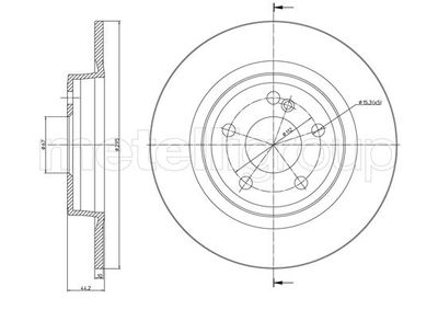 Brake Disc CIFAM 800-1463C