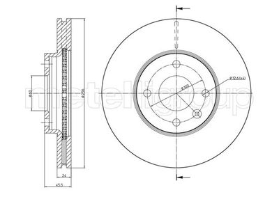 Brake Disc CIFAM 800-1465C