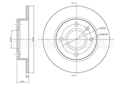 Brake Disc CIFAM 800-168