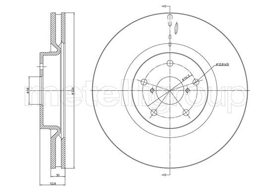 CIFAM 800-1746C Brake Disc