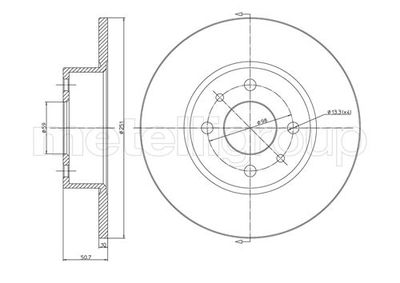 Brake Disc CIFAM 800-193C