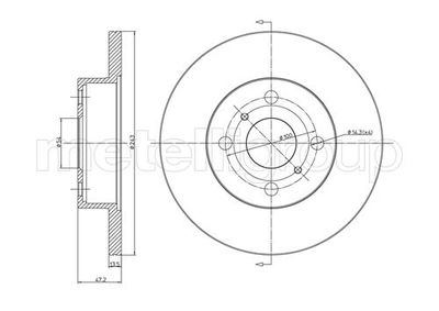 Brake Disc CIFAM 800-222