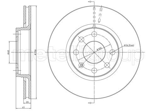 CIFAM 800-284 Brake Disc