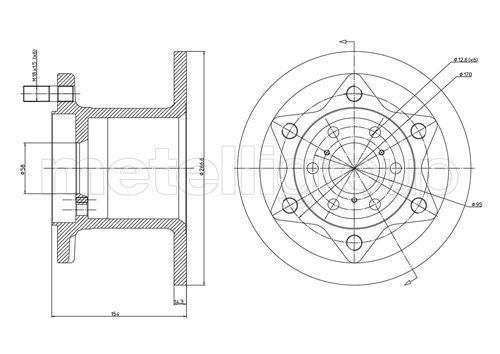 CIFAM 800-342 Brake Disc