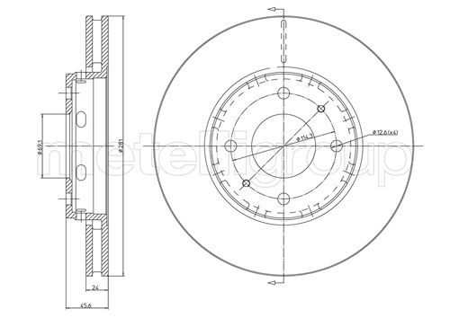 CIFAM 800-467C Brake Disc