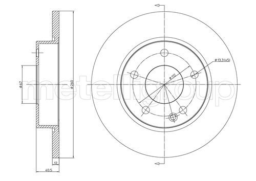 CIFAM 800-470C Brake Disc