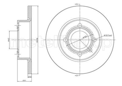 Brake Disc CIFAM 800-471