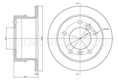 Brake Disc CIFAM 800-491