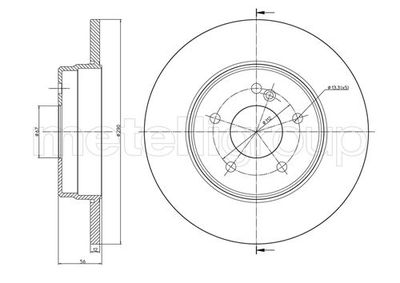 Brake Disc CIFAM 800-522C