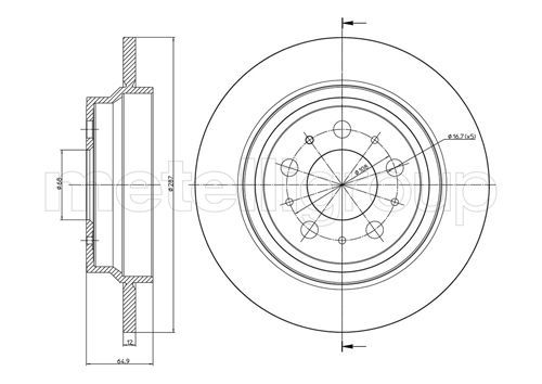 CIFAM 800-562C Brake Disc