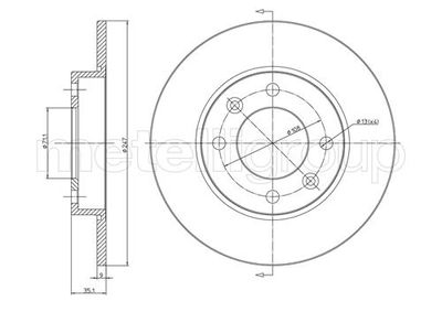 Brake Disc CIFAM 800-567C