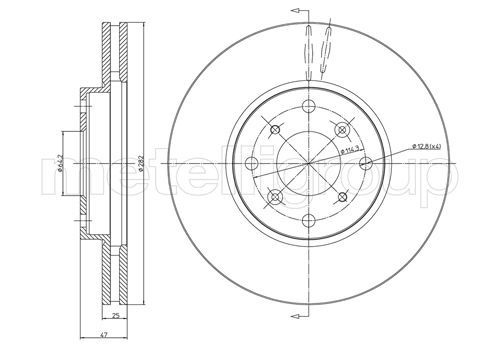 CIFAM 800-582 Brake Disc