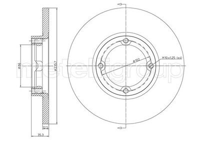 Brake Disc CIFAM 800-597C