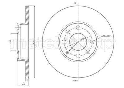 Brake Disc CIFAM 800-627