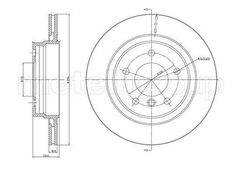 CIFAM 800-704C Brake Disc