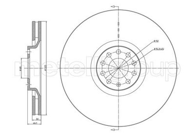 Brake Disc CIFAM 800-705C