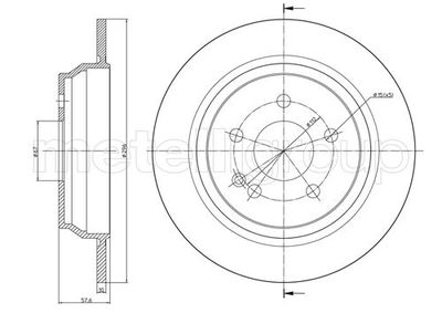 Brake Disc CIFAM 800-712