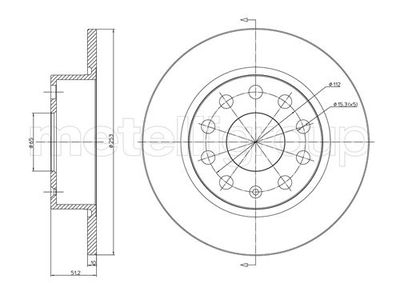 Brake Disc CIFAM 800-724C