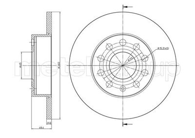 Brake Disc CIFAM 800-725C