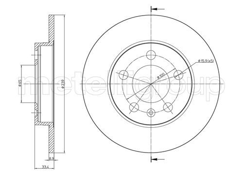 CIFAM 800-742C Brake Disc