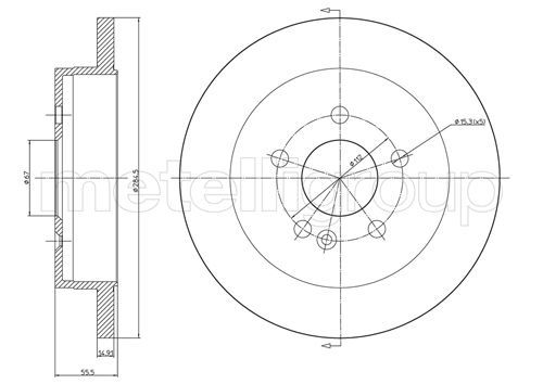 CIFAM 800-769C Brake Disc