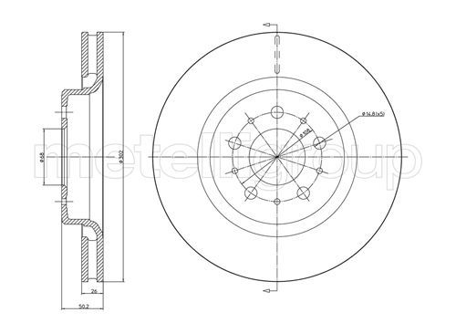 CIFAM 800-770C Brake Disc