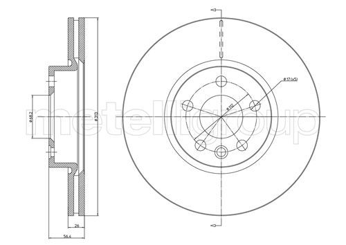 CIFAM 800-792 Brake Disc