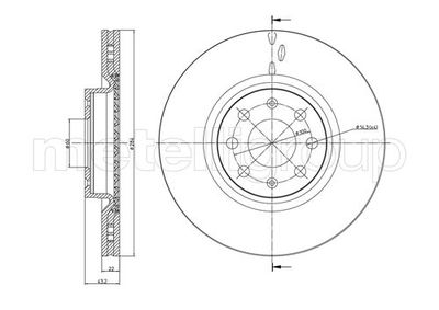 Brake Disc CIFAM 800-859C