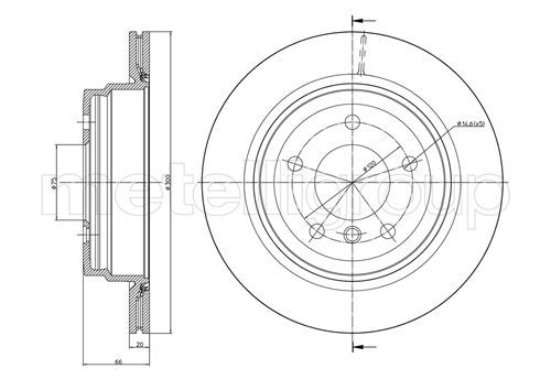 CIFAM 800-871C Brake Disc