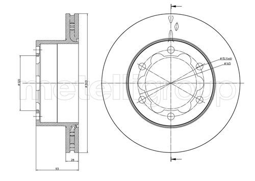 CIFAM 800-880 Brake Disc